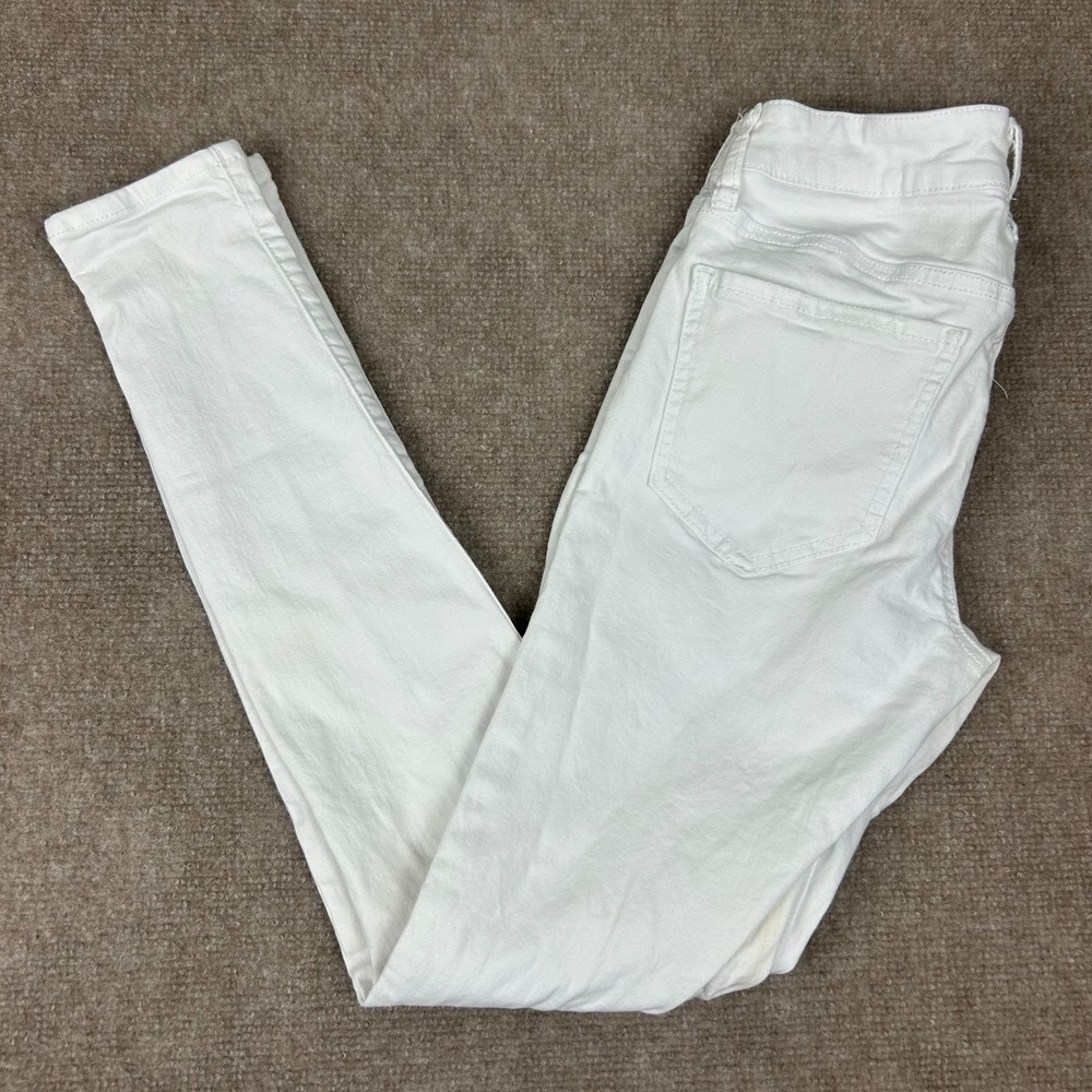 SO Low Rise Jegging Jeans Women's 3 White Denim Stretch Light Wash Skinny Leg